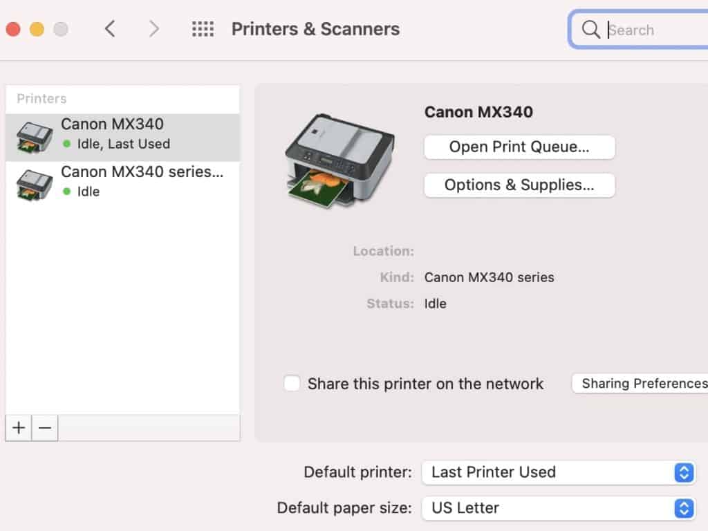 windows authentication on mac for printing format